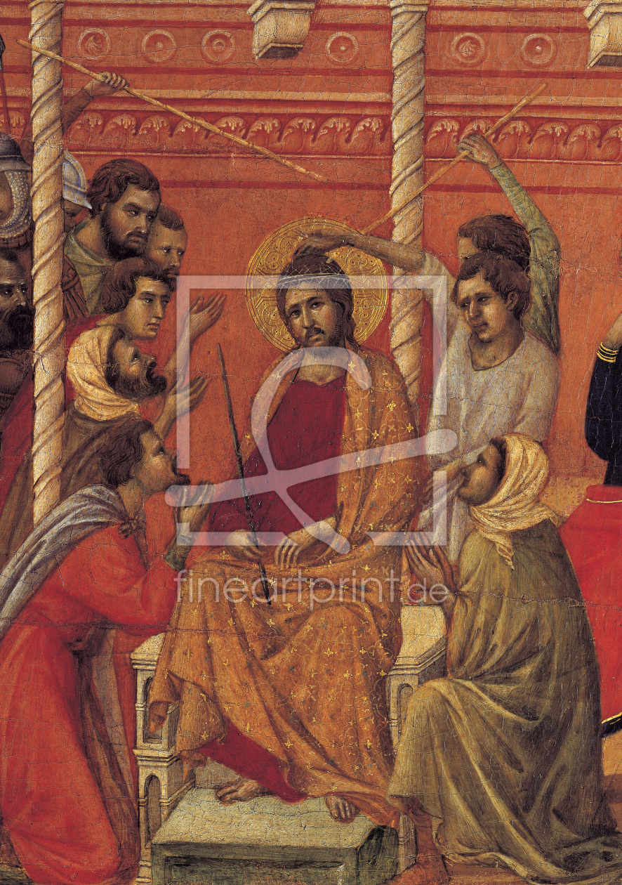 Bild-Nr.: 30002066 Duccio / Crown of Thorns /Paint., Detail erstellt von Duccio (di Buoninsegna)
