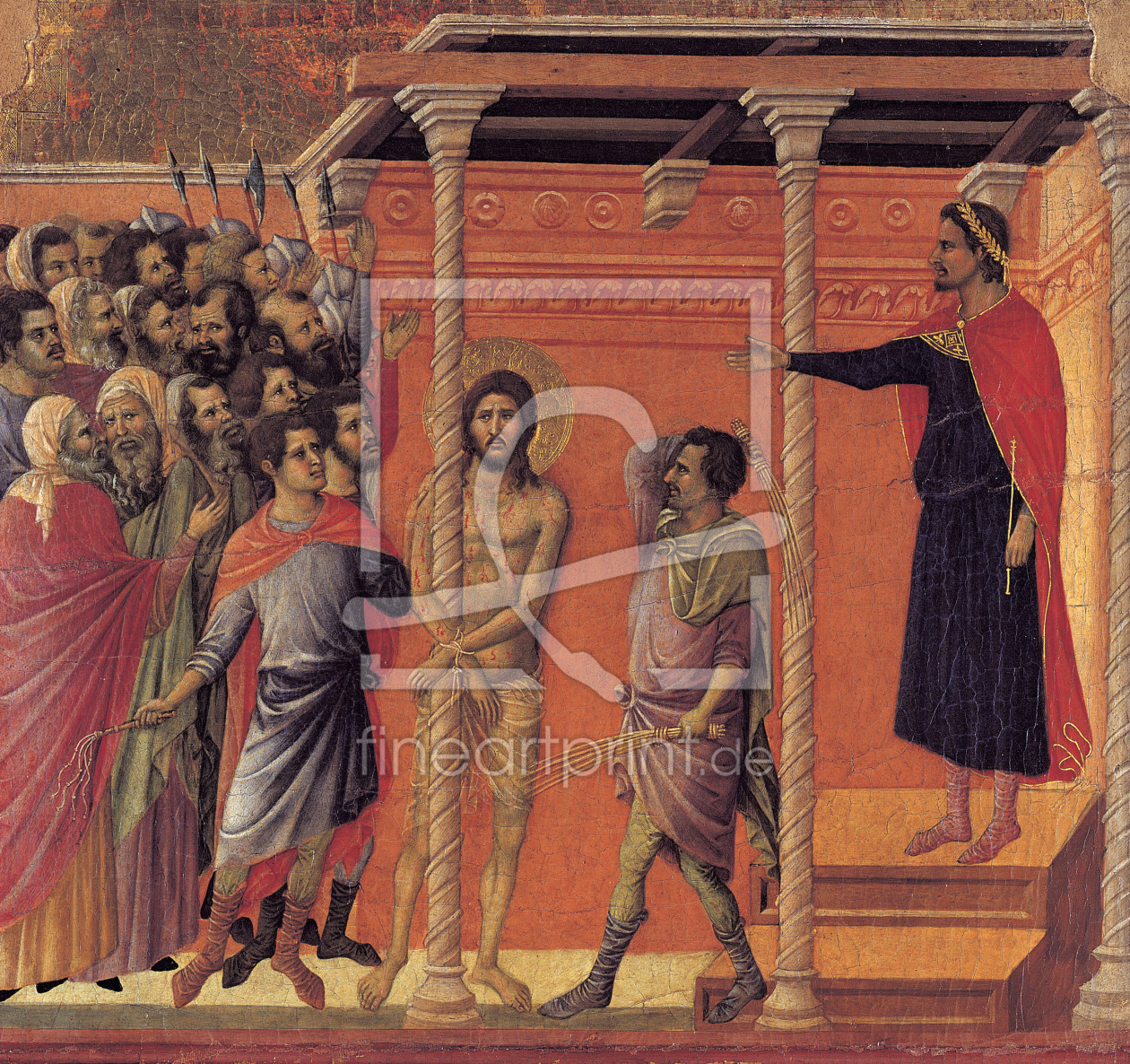 Bild-Nr.: 30002072 Duccio, Flagellation of Christ / Paint. erstellt von Duccio (di Buoninsegna)