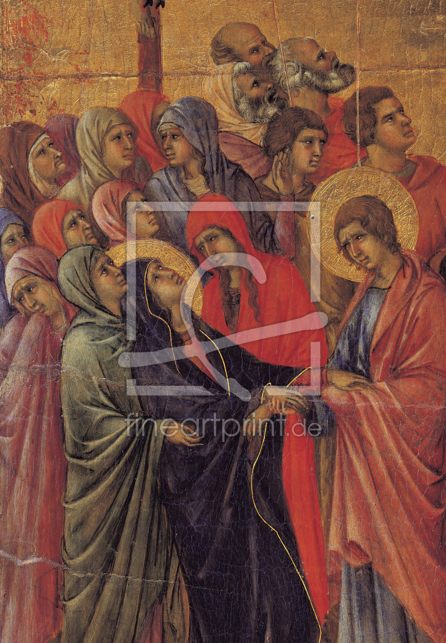 Bild-Nr.: 30002082 Duccio /Crucifixion of Christ, Detail erstellt von Duccio (di Buoninsegna)