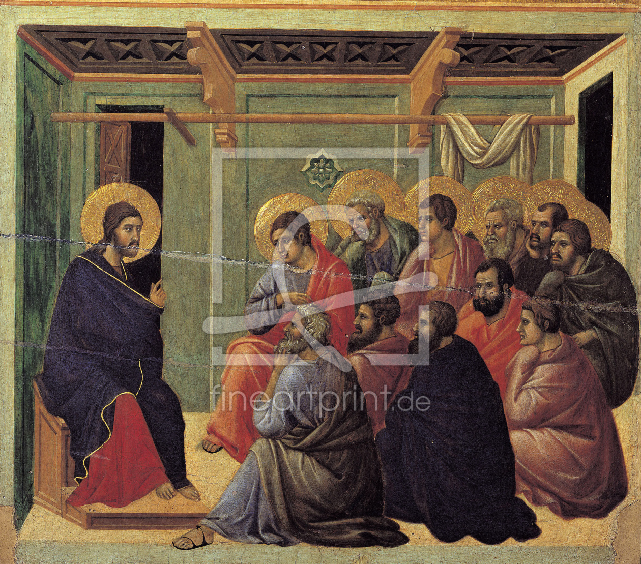 Bild-Nr.: 30002094 Duccio / Christ's Farewell to Disciples erstellt von Duccio (di Buoninsegna)