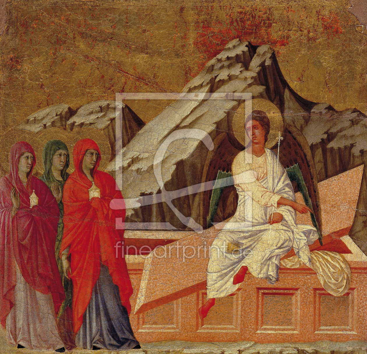 Bild-Nr.: 30002108 Duccio, Three Marys at the Tomb / Paint. erstellt von Duccio (di Buoninsegna)