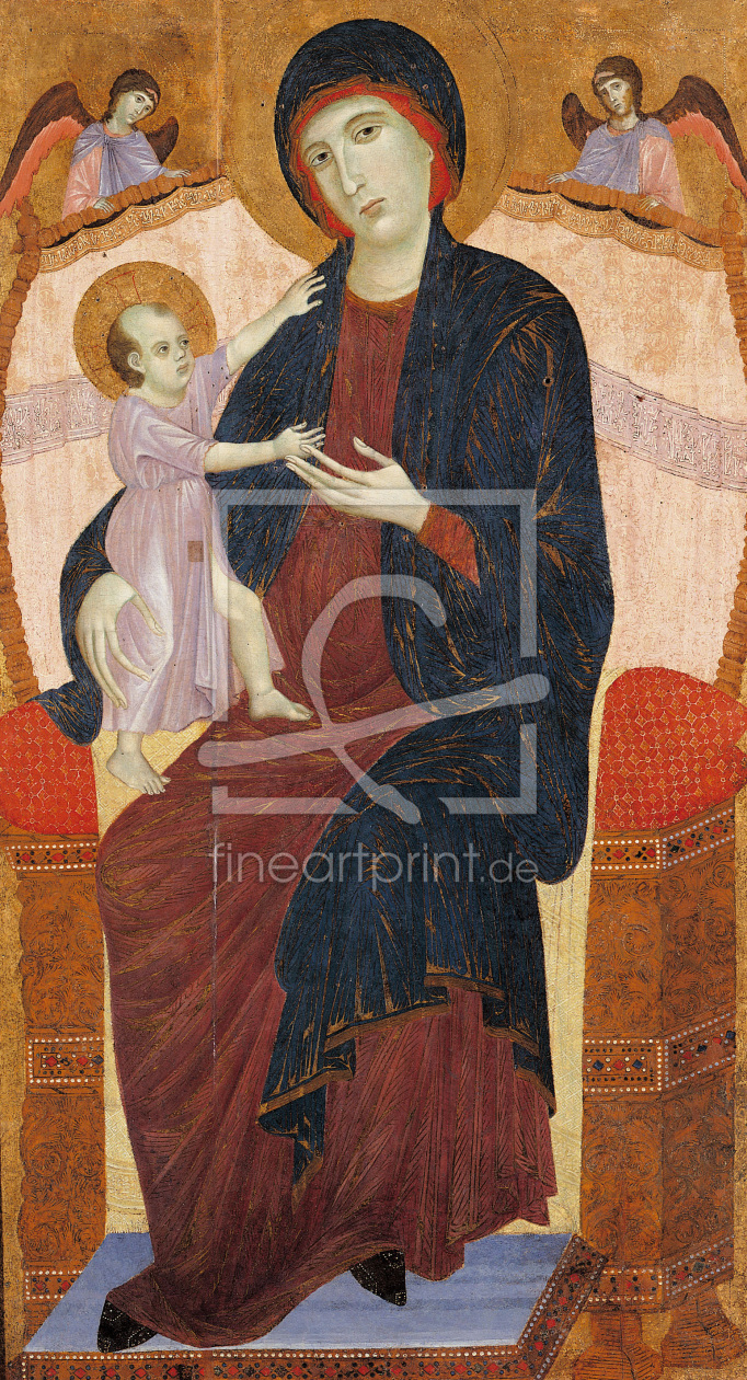 Bild-Nr.: 30002120 Duccio / Enthroned Mary w.Child / Paint. erstellt von Duccio (di Buoninsegna)