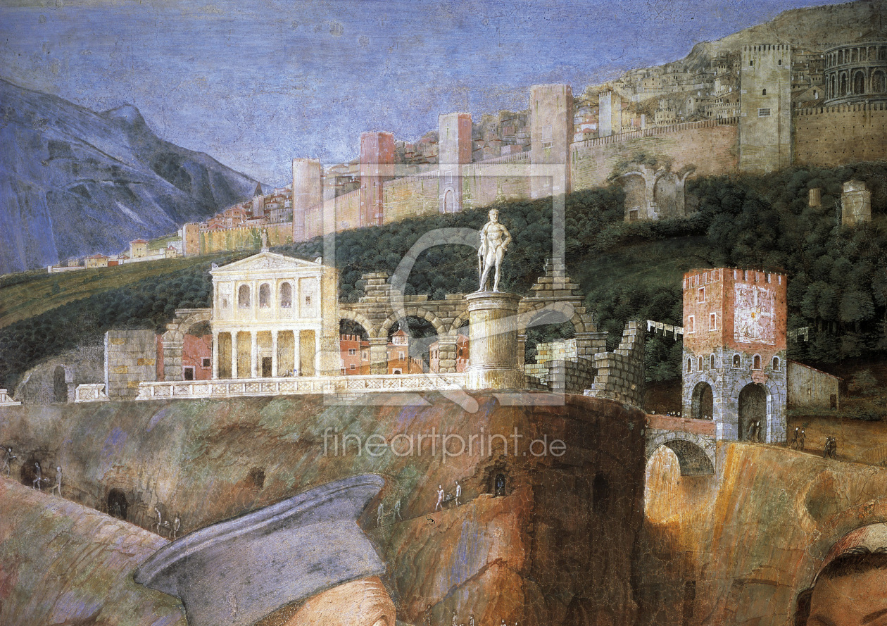 Bild-Nr.: 30002156 A.Mantegna / Cam.d.Sposi, Town / Fresco erstellt von Mantegna, Andrea