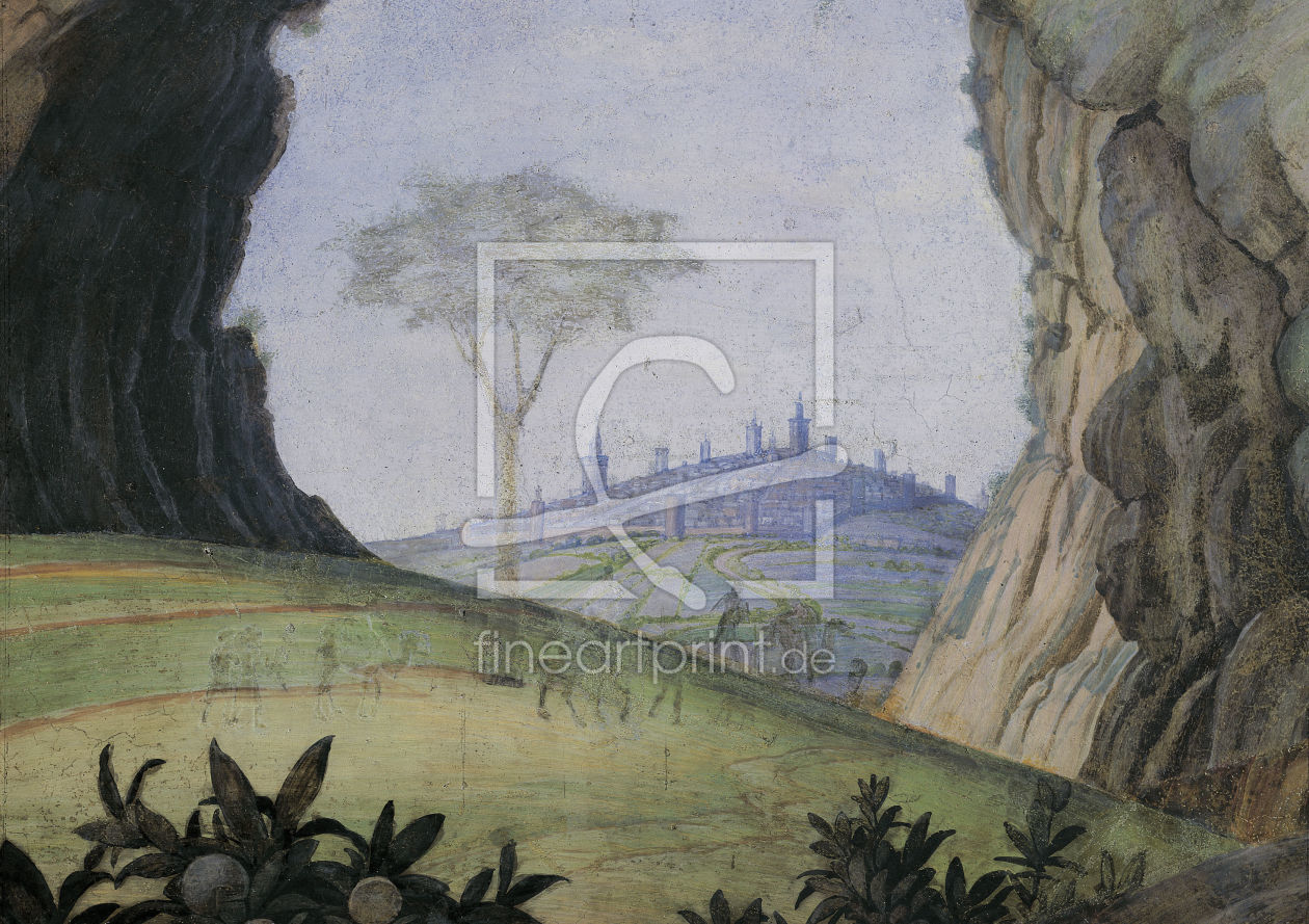 Bild-Nr.: 30002170 Mantegna /Cam.d.Sposi, Landscape/ Fresco erstellt von Mantegna, Andrea