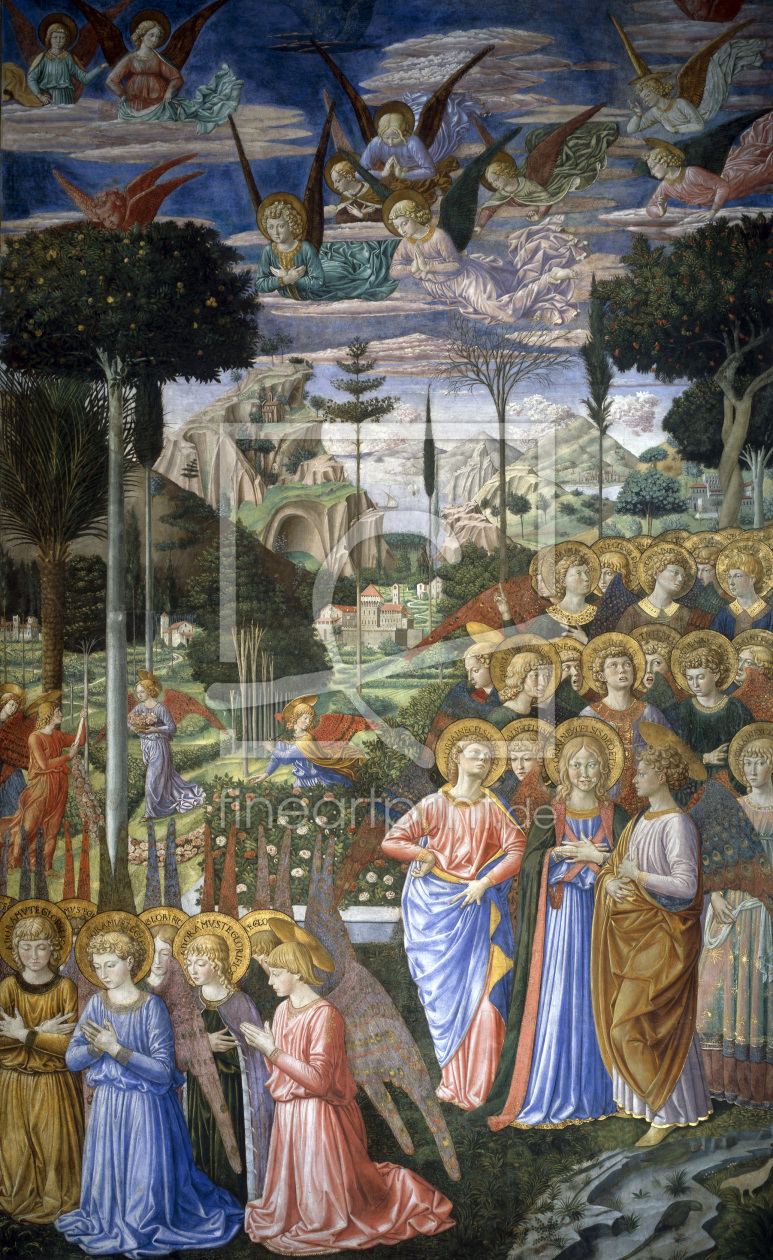 Bild-Nr.: 30002252 B.Gozzoli, Angel / Pal.Medici-Ricc. 1459 erstellt von Gozzoli, Bennozzo