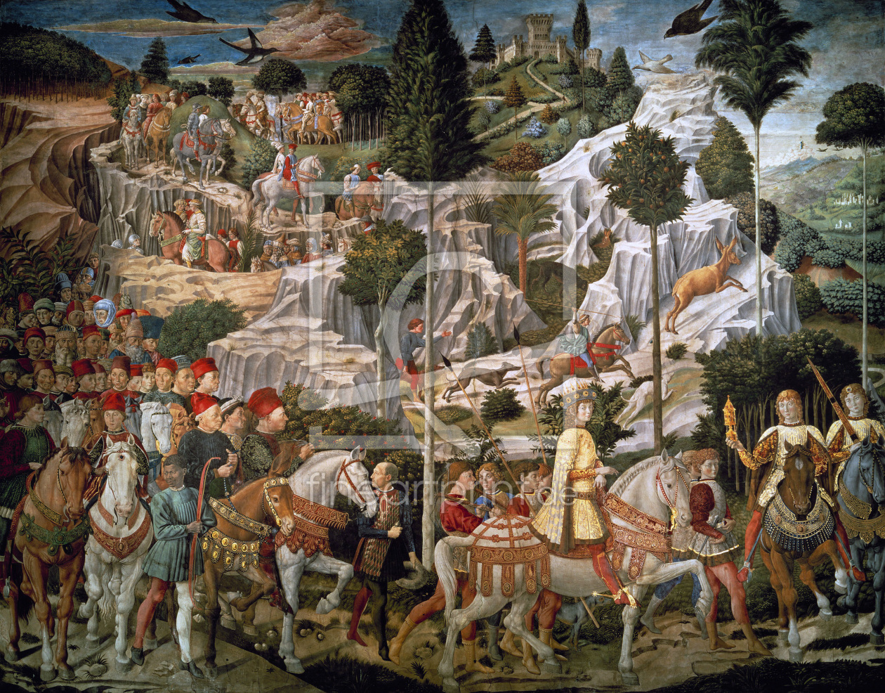 Bild-Nr.: 30002264 Gozzoli / Procession of the Magi erstellt von Gozzoli, Bennozzo