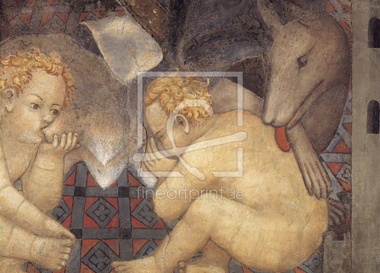 Bild-Nr.: 30002284 A.Lorenzetti /Aschius and Senius/ Fresco erstellt von Gozzoli, Bennozzo