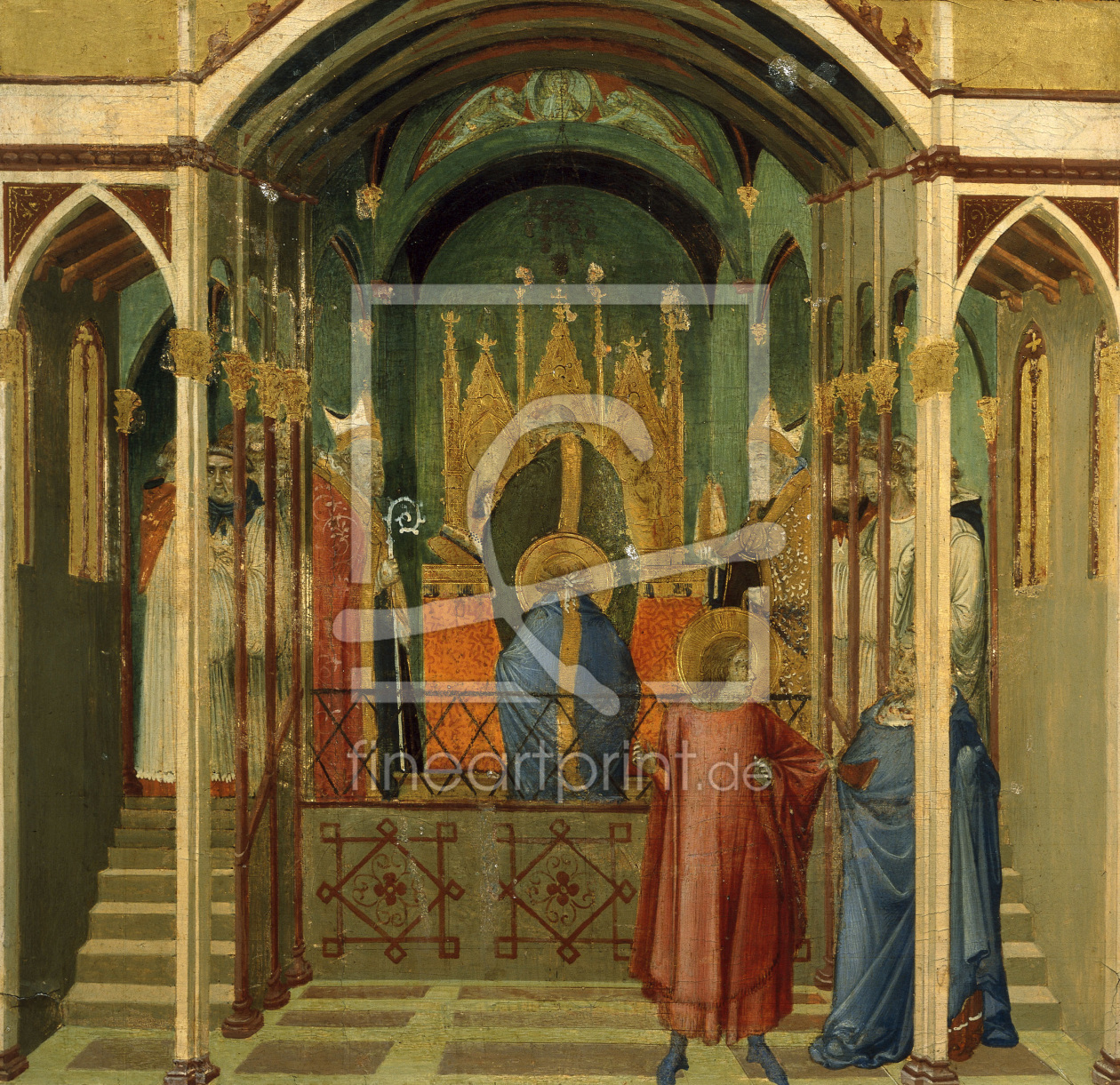 Bild-Nr.: 30002358 A.Lorenzetti, Bishop ordin. St. Nicholas erstellt von Lorenzetti, Ambrogio
