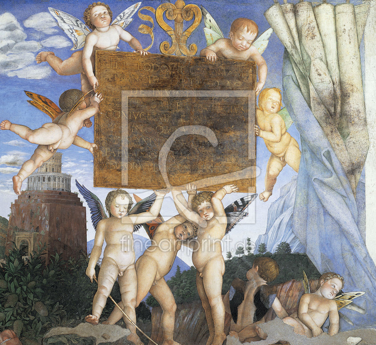 Bild-Nr.: 30002396 Mantua / Camera degli Sposi, West Wall erstellt von Mantegna, Andrea