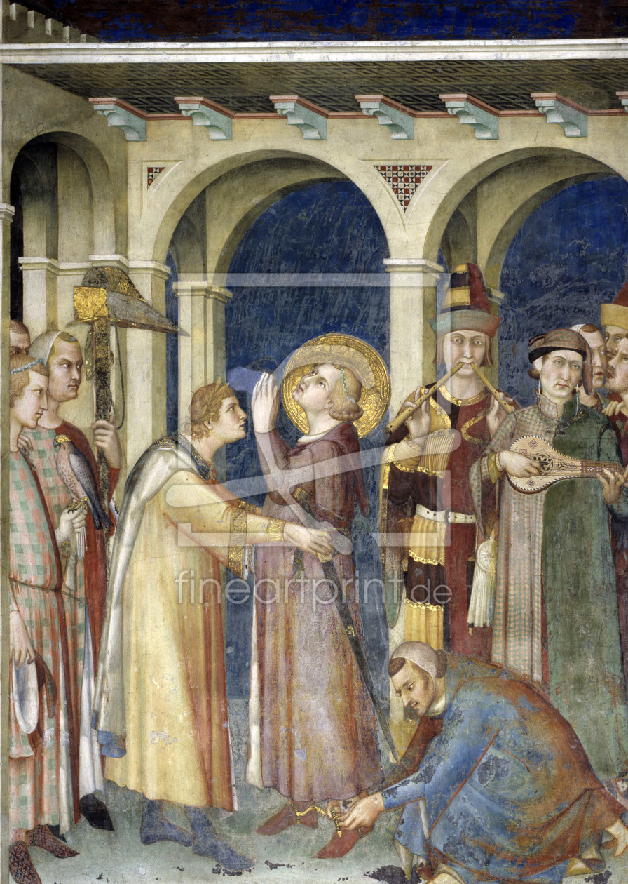 Bild-Nr.: 30002436 St. Martin of Tours / fresco c. 1320/25 erstellt von Martini, Simone