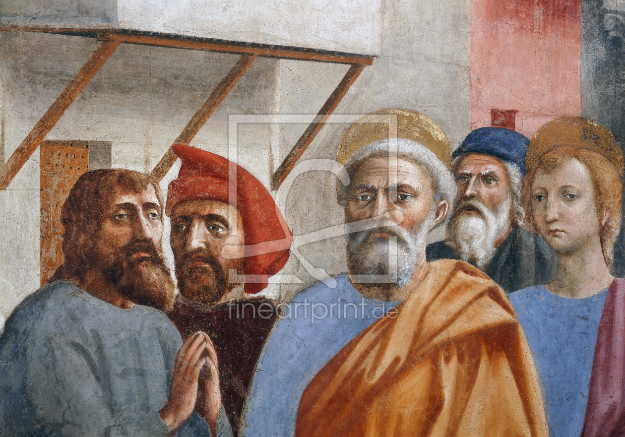 Bild-Nr.: 30002448 Masaccio / St.Peter Heals the Sick... erstellt von Masaccio (Tommaso di Giovanni di Simone Guidi)