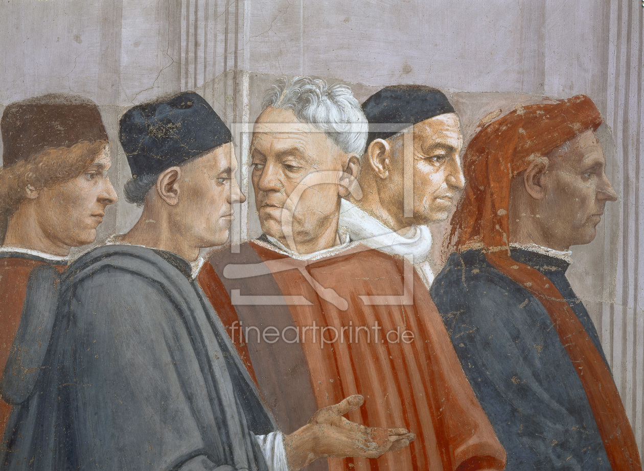 Bild-Nr.: 30002452 Masaccio & Lippi / Theophilus, Detail erstellt von Masaccio (Tommaso di Giovanni di Simone Guidi)