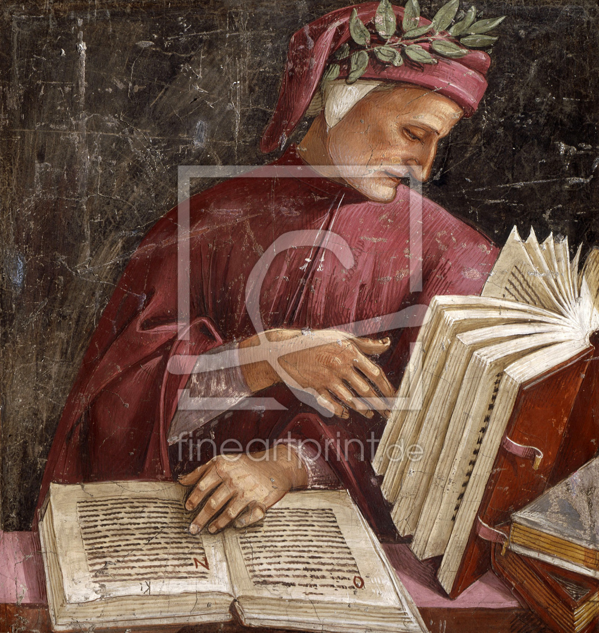 Bild-Nr.: 30002486 Dante / Fresco by Signorelli / c.1500 erstellt von Signorelli, Luca