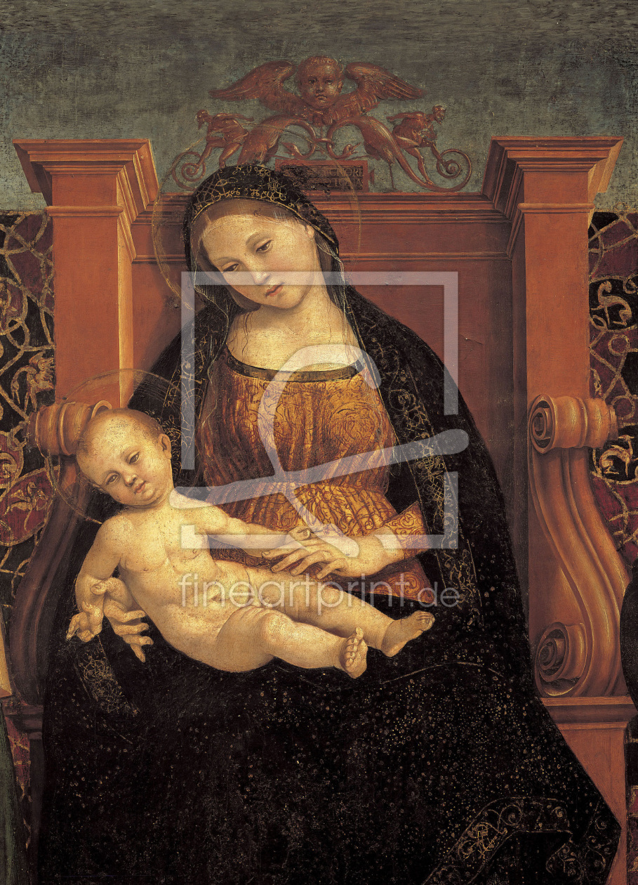 Bild-Nr.: 30002534 L.Signorelli /Madonna & Child /Ptg./1508 erstellt von Signorelli, Luca