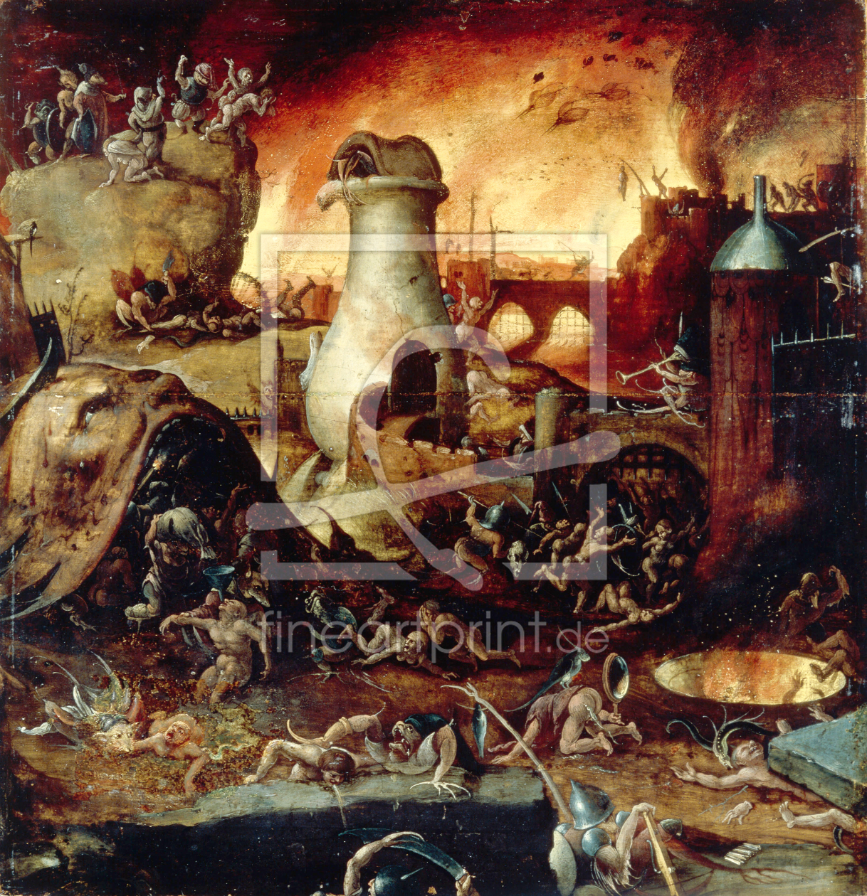 Bild-Nr.: 30002546 Studio of H. Bosch, Hell erstellt von Bosch, Hieronymus