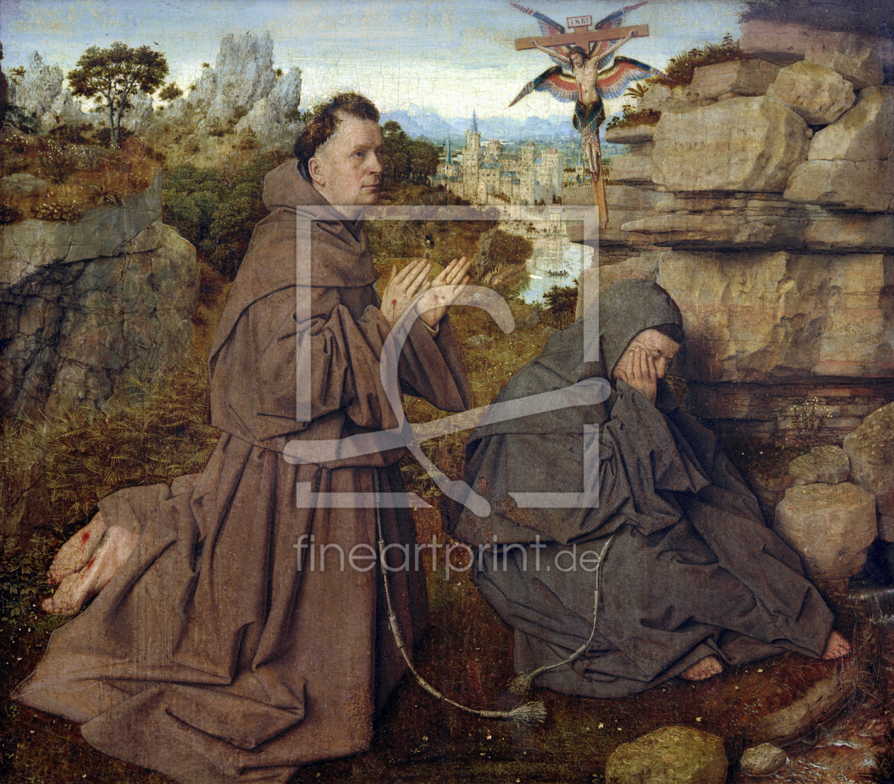 Bild-Nr.: 30002612 J.v.Eyck / Stigmatisation of St. Francis erstellt von van Eyck, Hubert & Jan