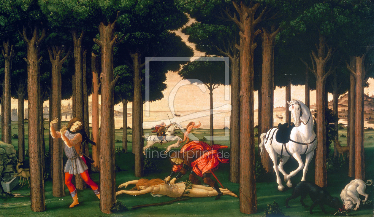 Bild-Nr.: 30002630 Botticelli / Story of Nastagio II / 1483 erstellt von Botticelli, Sandro