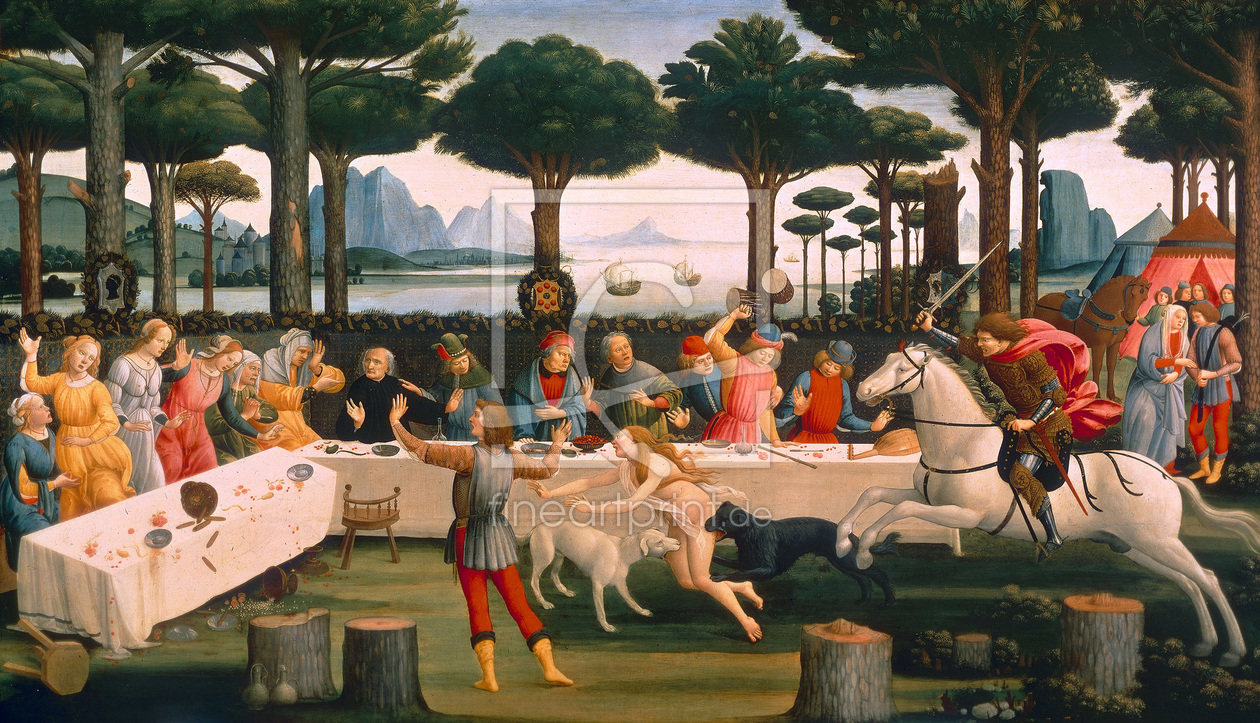 Bild-Nr.: 30002638 Botticelli / Story of Nastagio III /1483 erstellt von Botticelli, Sandro