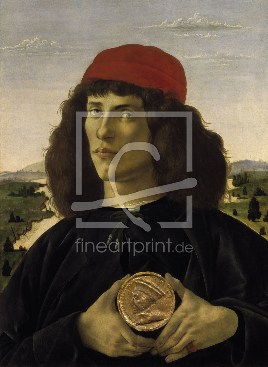 Bild-Nr.: 30002658 Botticelli / Portr.of a Stranger / 1488 erstellt von Botticelli, Sandro