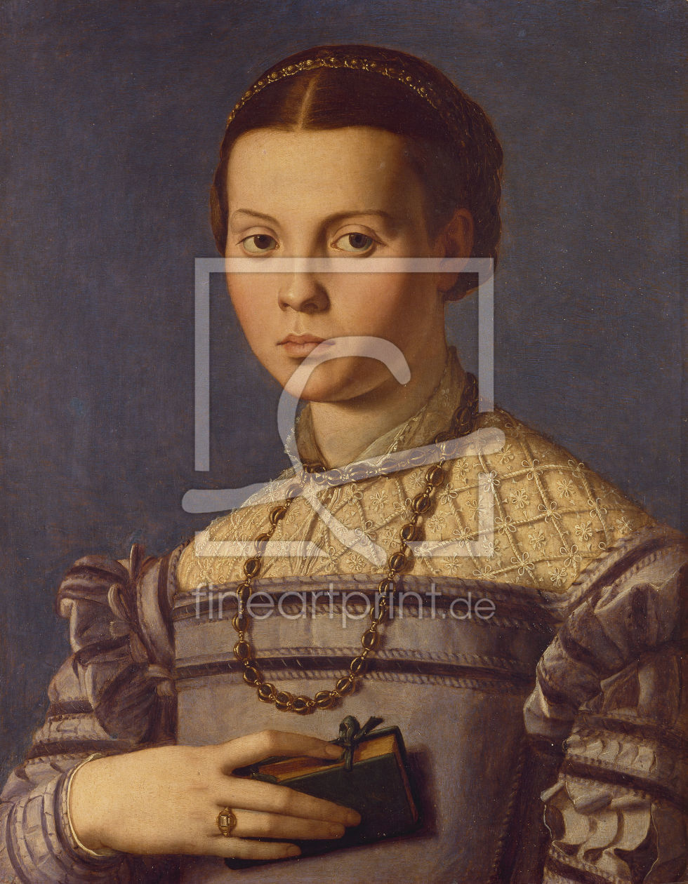 Bild-Nr.: 30002756 A.Bronzino / Young Girl w.Book / 1545 erstellt von Bronzino, Agnolo