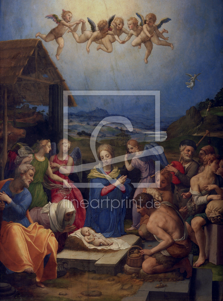 Bild-Nr.: 30002774 A.Bronzino, Adoration of the Shepherds erstellt von Bronzino, Agnolo