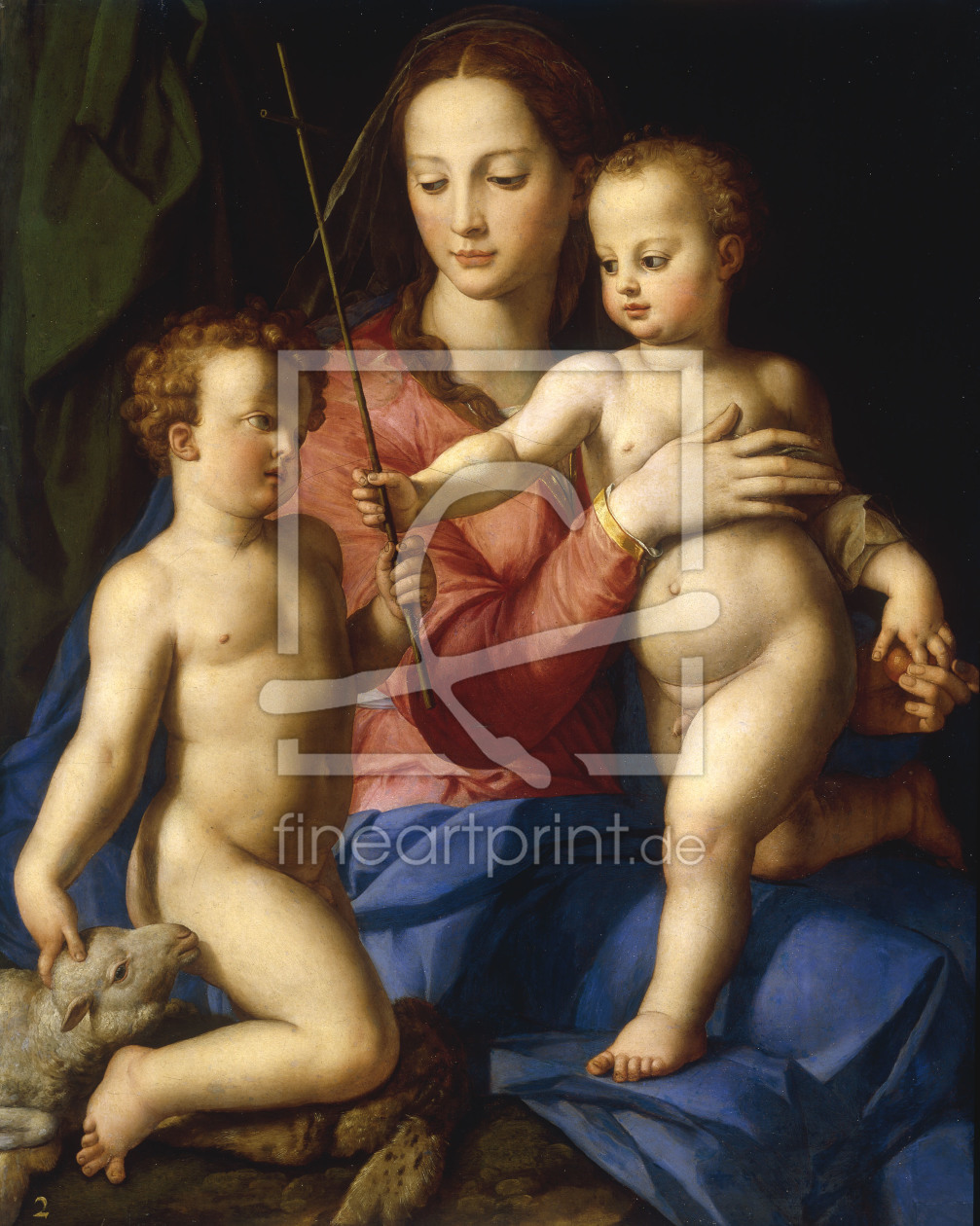 Bild-Nr.: 30002780 A.Bronzino, Madonna w. Child a. John erstellt von Bronzino, Agnolo