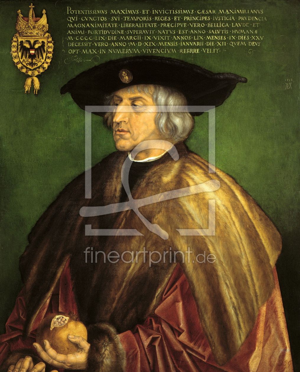 Bild-Nr.: 30002830 Maximilian I / Portrait / 1519 erstellt von Dürer, Albrecht