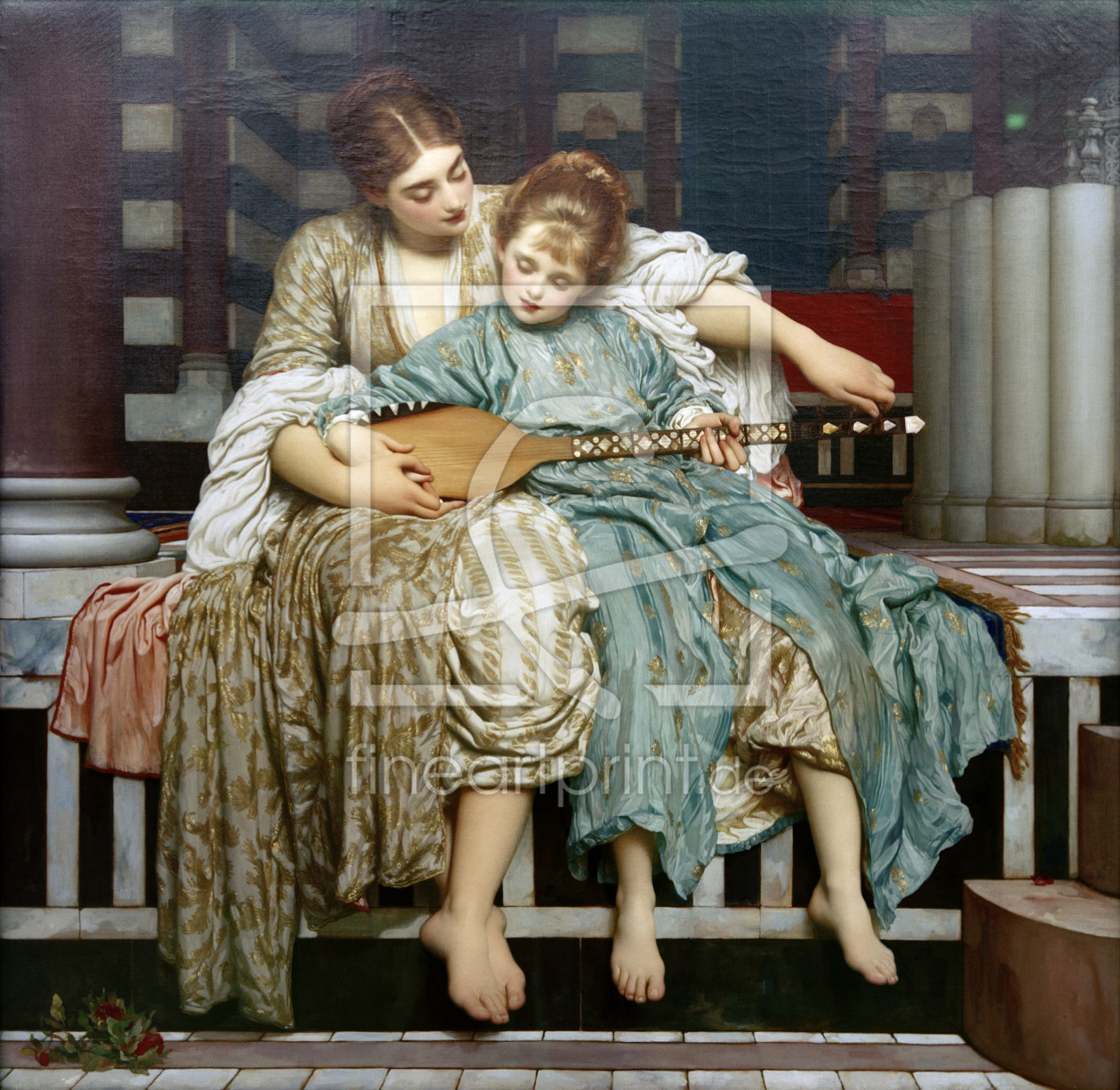 Bild-Nr.: 30002848 Frederick Lord Leighton, Musik lesson. erstellt von Leighton, Frederic