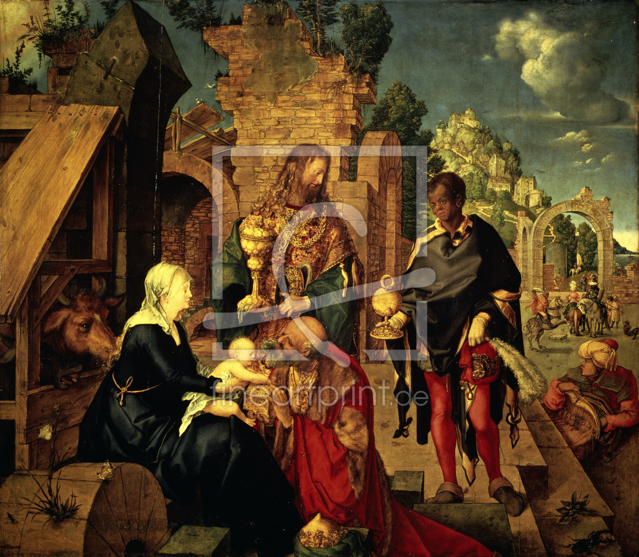 Bild-Nr.: 30002924 D}rer / Adoration of the Kings / 1504 erstellt von Dürer, Albrecht
