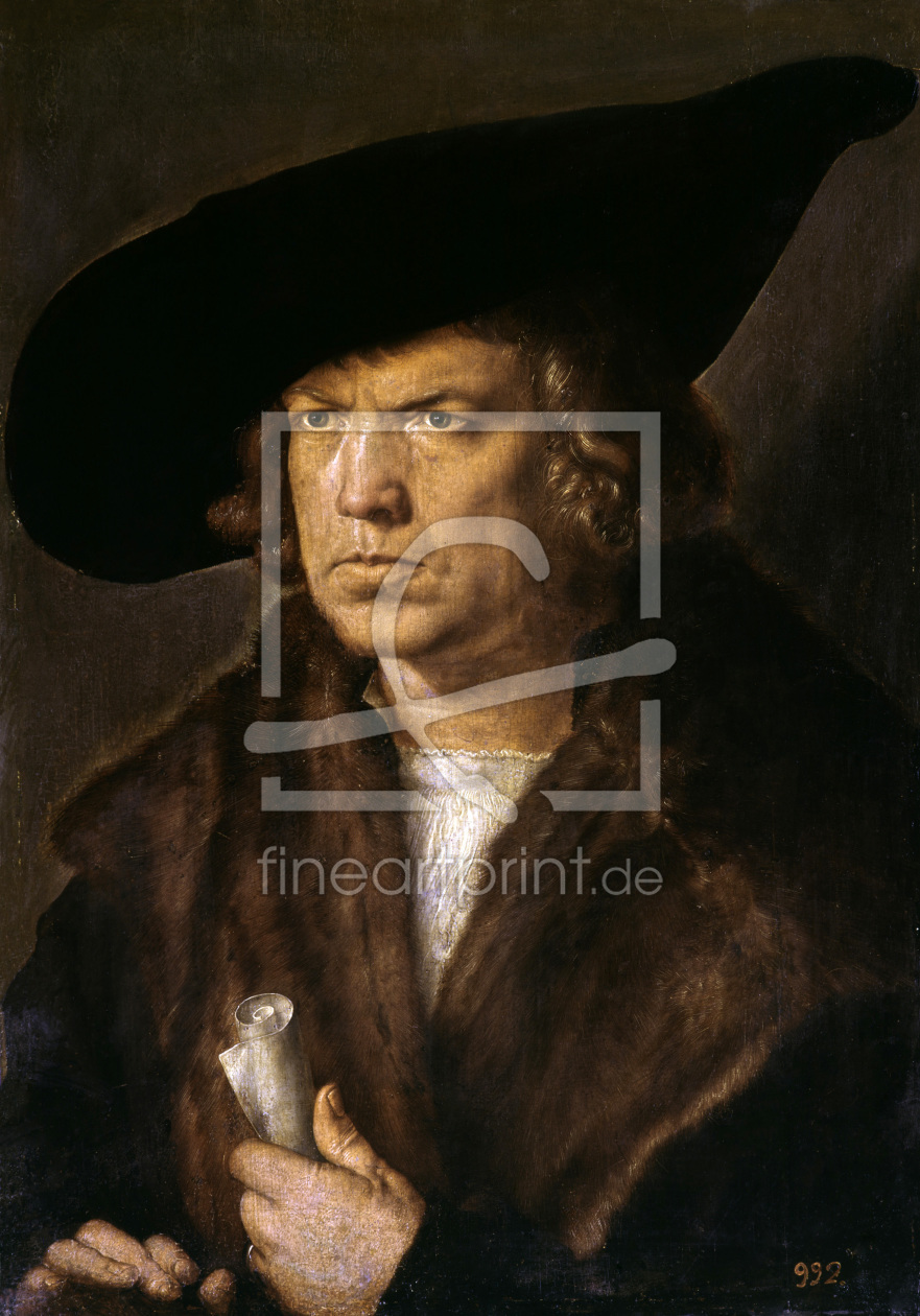 Bild-Nr.: 30002928 Dürer / Portrait of Unknown Man / 1521 erstellt von Dürer, Albrecht