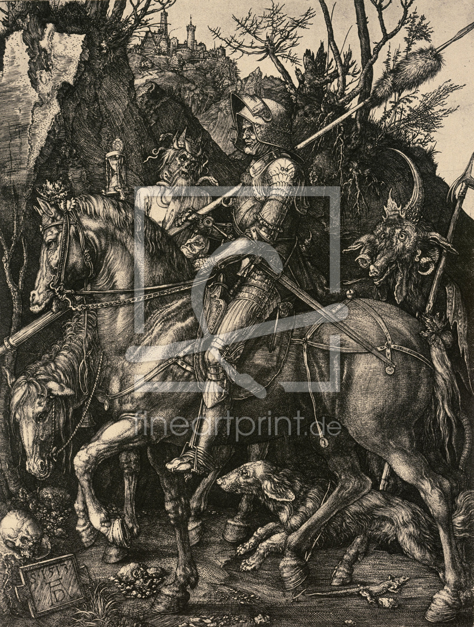 Bild-Nr.: 30002952 Knight, Death and Devil / Dürer / 1513 erstellt von Dürer, Albrecht