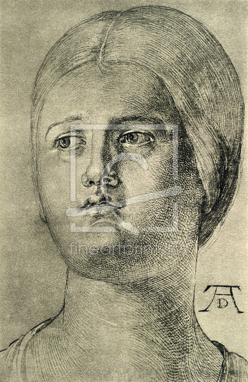 Bild-Nr.: 30002960 A.Dürer, Head of a Woman /Draw./ c.1505 erstellt von Dürer, Albrecht