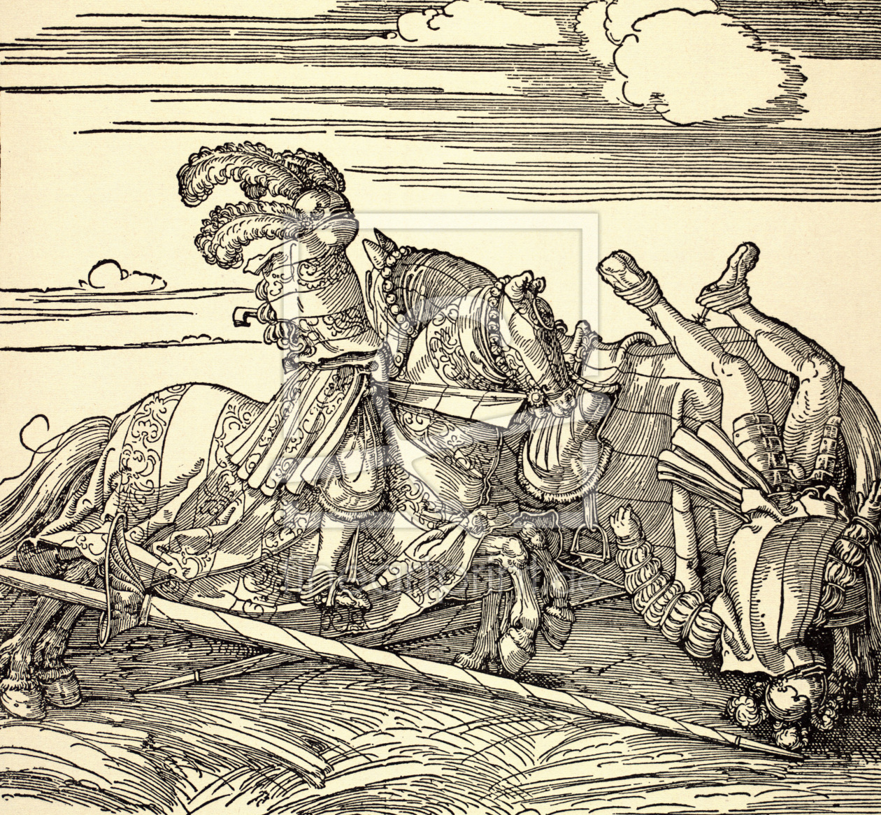 Bild-Nr.: 30002970 The Tournament / Dürer / c.1516 Bild-Nr.: 30002970 The Tournament / Dürer / c.1516 erstellt von Dürer, Albrecht