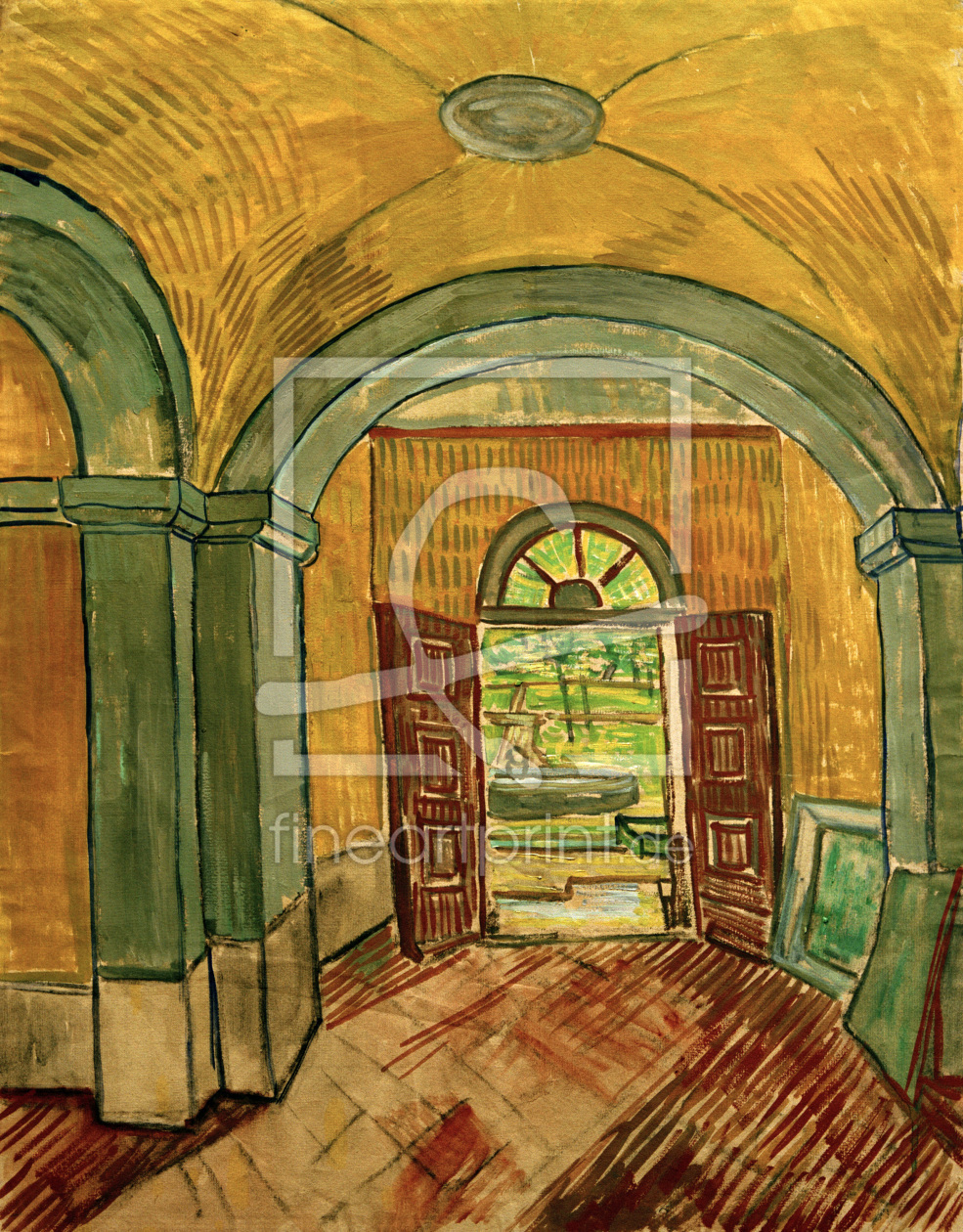 Bild-Nr.: 30003104 V.van Gogh, Vestibule of Asylum / 1889 erstellt von van Gogh, Vincent