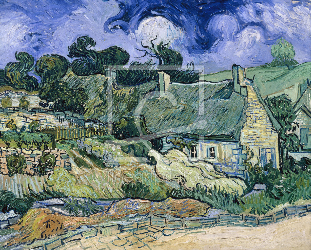 Bild-Nr.: 30003106 V.van Gogh / Thatched Cottages at Cord. erstellt von van Gogh, Vincent