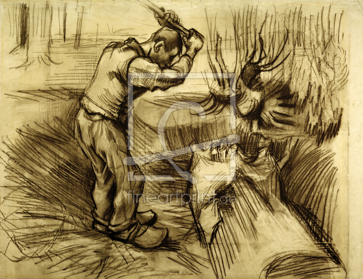 Bild-Nr.: 30003118 V.van Gogh, Woodcutte / Drawing / 1885 erstellt von van Gogh, Vincent