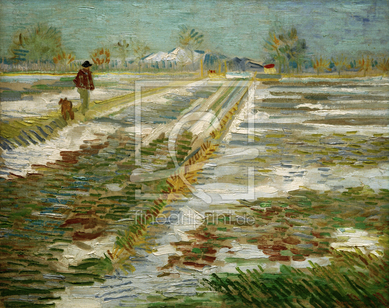 Bild-Nr.: 30003328 V.van Gogh, Landscape w.Snow /Ptg./1888 erstellt von van Gogh, Vincent