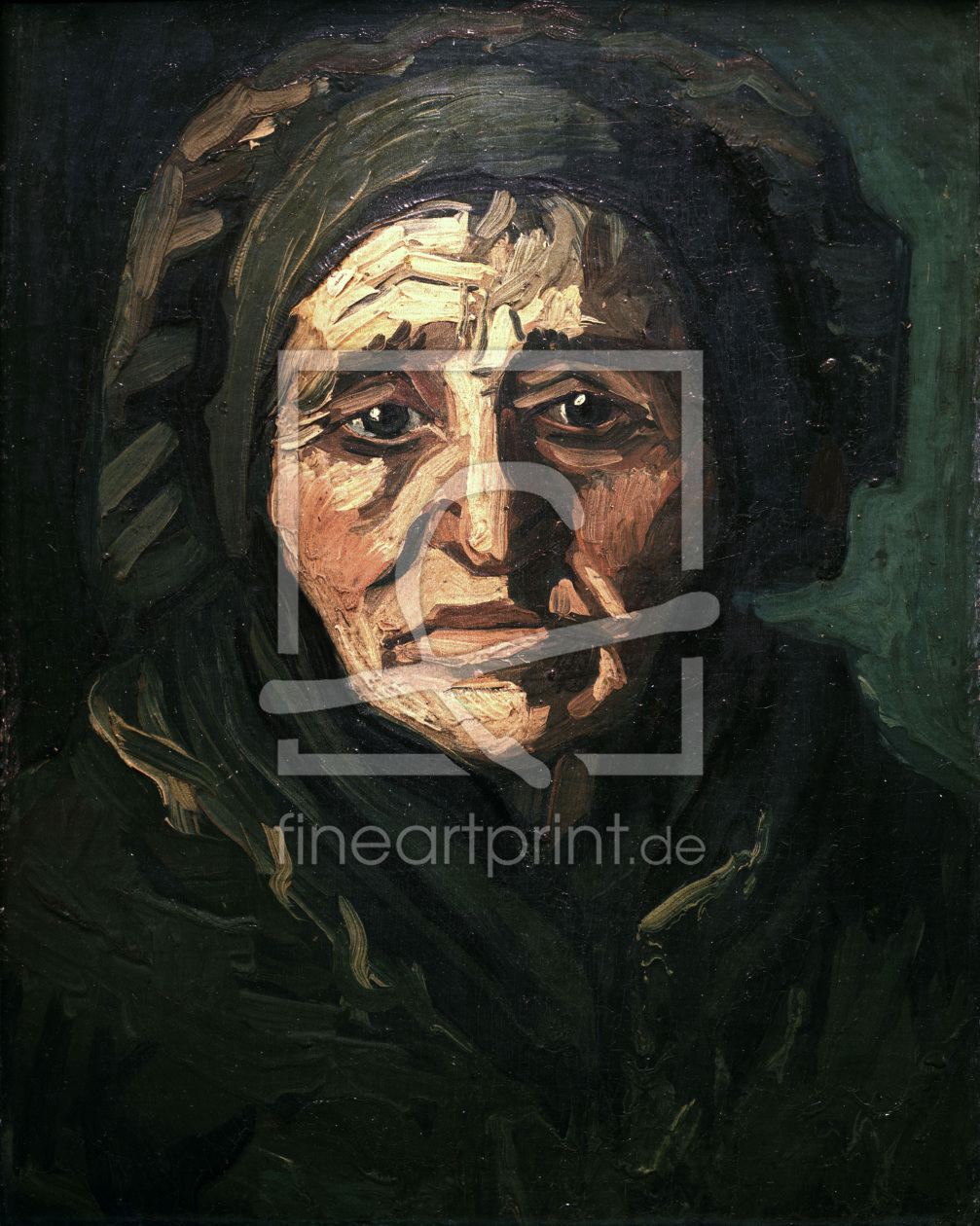 Bild-Nr.: 30003358 v.Gogh/Peasant woman/Woman w.bonnet/1884 erstellt von van Gogh, Vincent