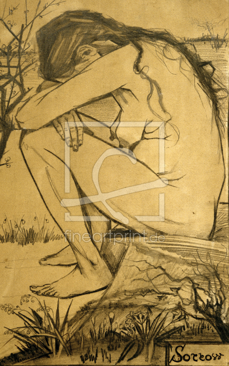 Bild-Nr.: 30003366 V.van Gogh, Sorrow / Drawing / 1882 erstellt von van Gogh, Vincent