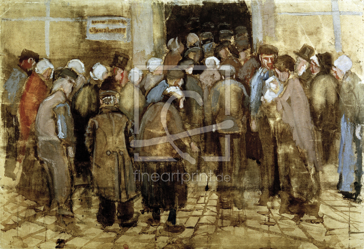 Bild-Nr.: 30003422 V.van Gogh, Die Armen und das Geld erstellt von van Gogh, Vincent
