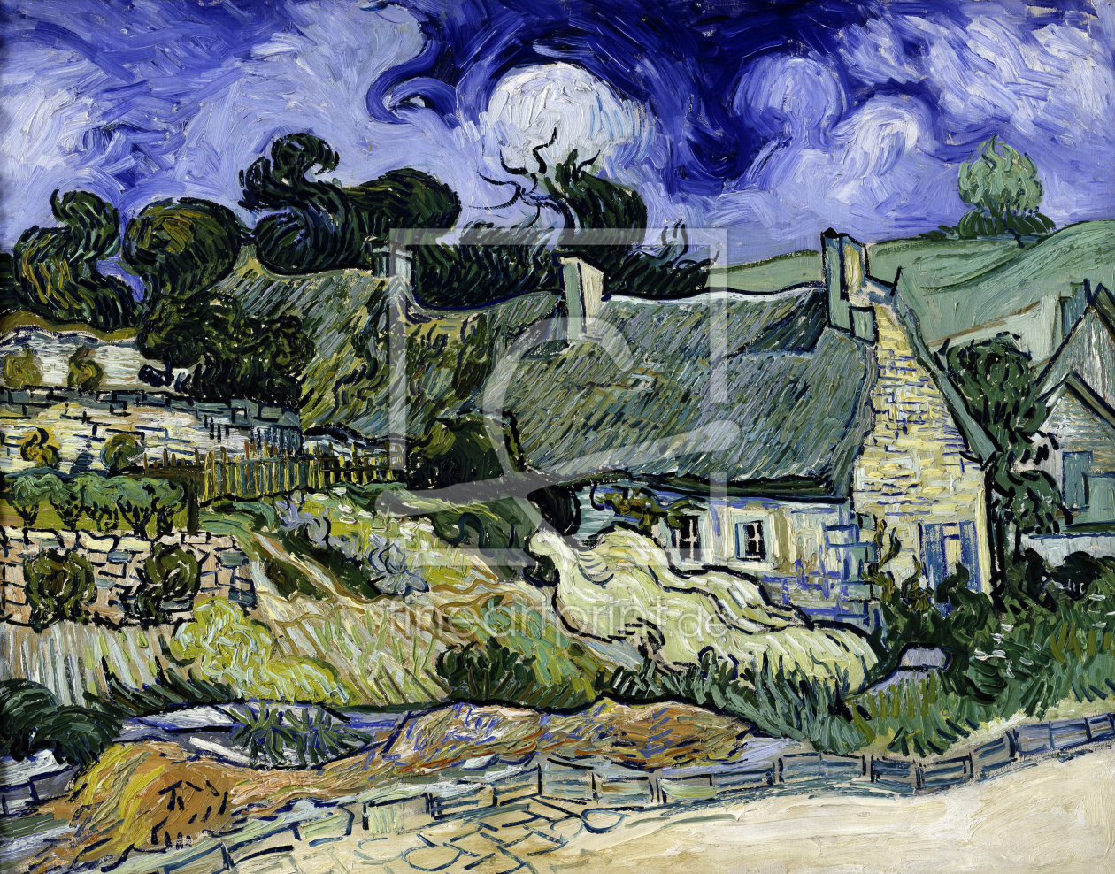 Bild-Nr.: 30003482 Van Gogh / Houses in Cordeville / 1890 erstellt von van Gogh, Vincent