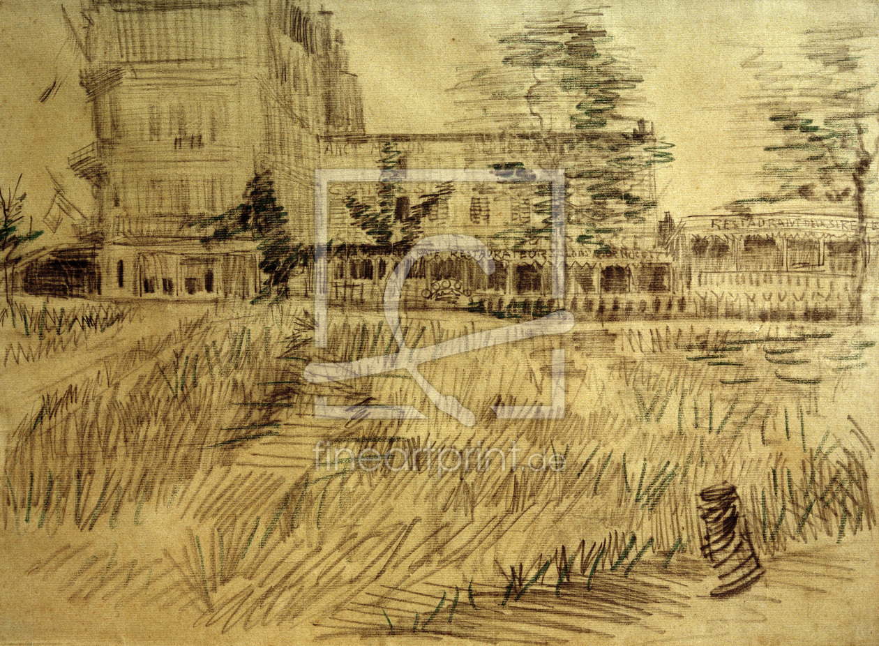 Bild-Nr.: 30003534 Van Gogh, Restaurant De la Sirène/Draw. erstellt von van Gogh, Vincent