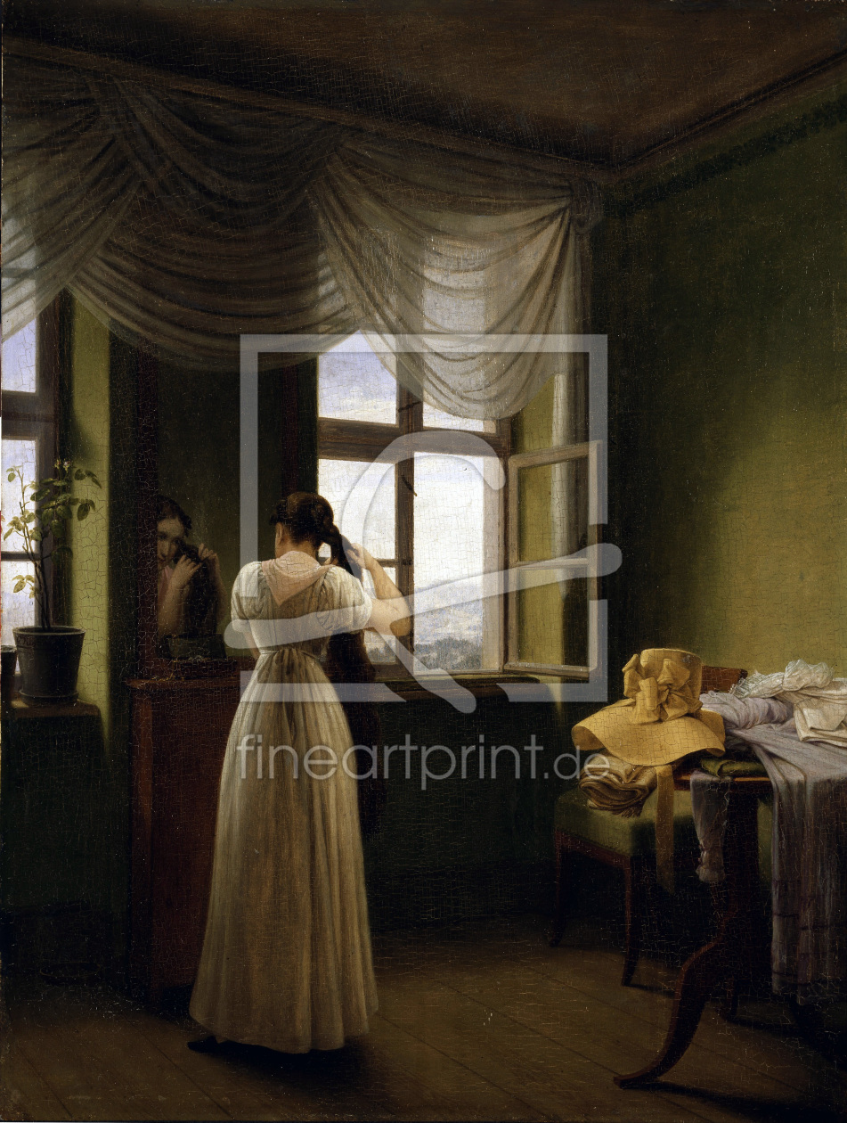 Bild-Nr.: 30003586 Kersting / In front of the Mirror / 1827 erstellt von Kersting, Georg Friedrich
