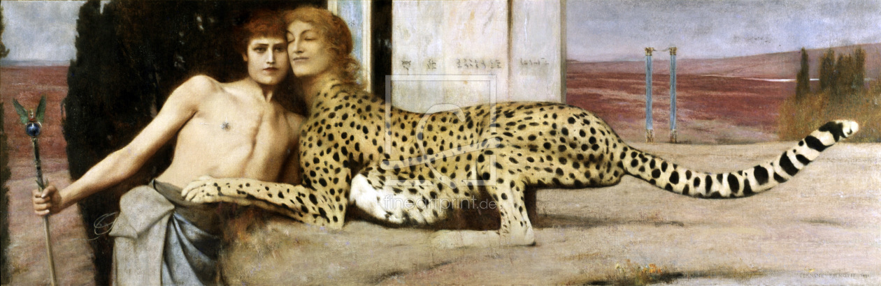 Bild-Nr.: 30003600 F.Khnopff / The Sphinx erstellt von Khnopff, Fernand