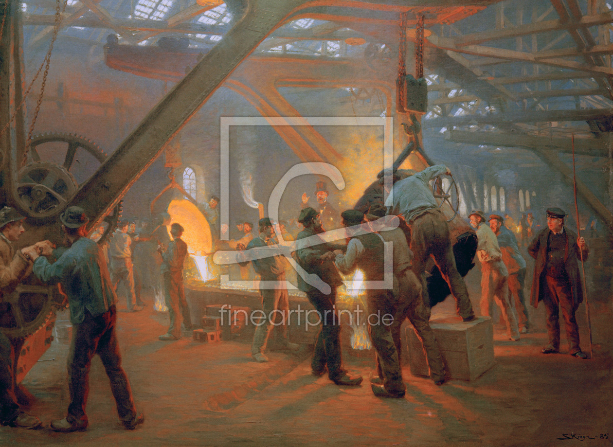 Bild-Nr.: 30003702 P.S.Kröyer /At the Foundry/ Paint./ 1885 erstellt von Kroyer, Peter Severin