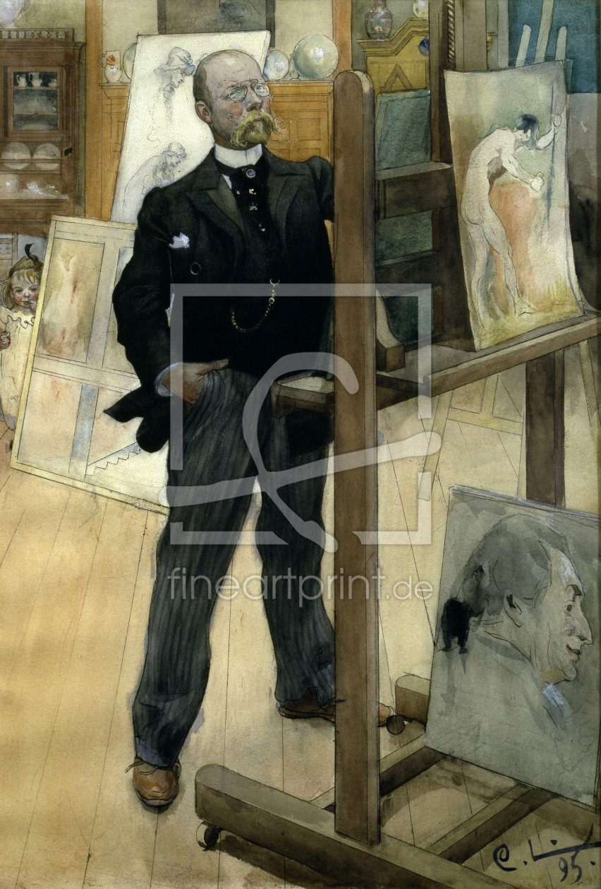 Bild-Nr.: 30003750 Carl Larsson / Self-portrait erstellt von Larsson, Carl