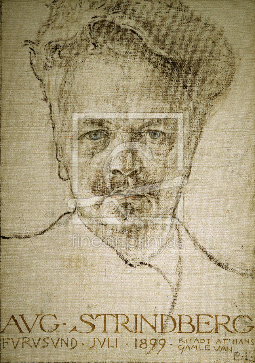 Bild-Nr.: 30003764 August Strindberg/ Drawing by C.Larsson erstellt von Larsson, Carl