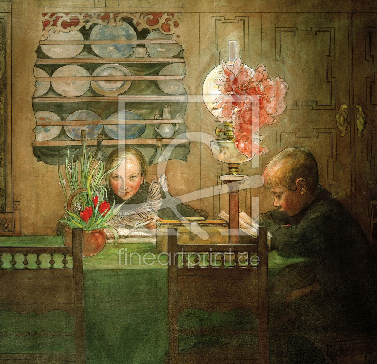 Bild-Nr.: 30003888 Carl Larsson, Homework / 1898 erstellt von Larsson, Carl