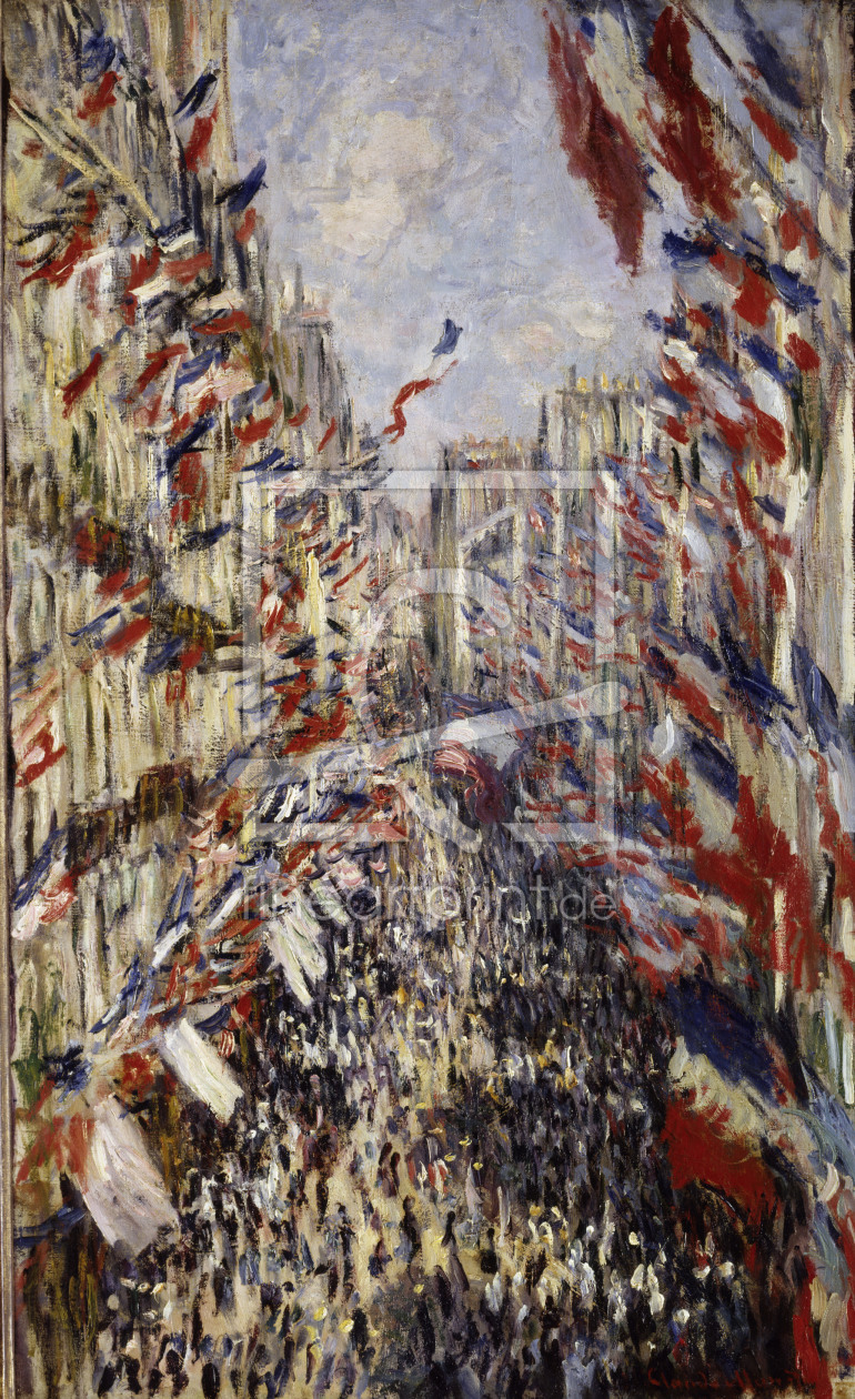 Bild-Nr.: 30004028 C.Monet, Rue Montorgeuil on 30 June 1878 erstellt von Monet, Claude