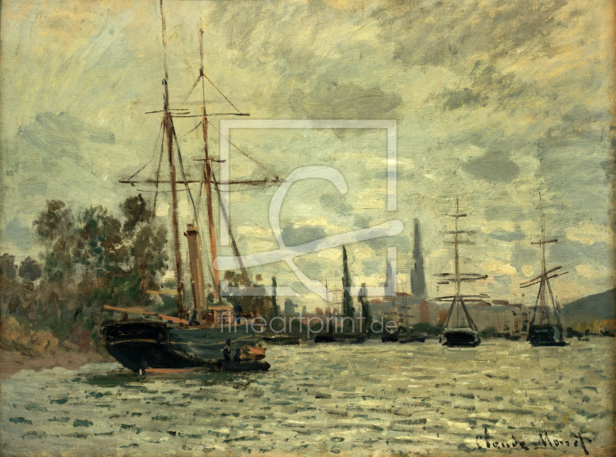 Bild-Nr.: 30004040 Monet / The Seine near Rouen / 1873 erstellt von Monet, Claude